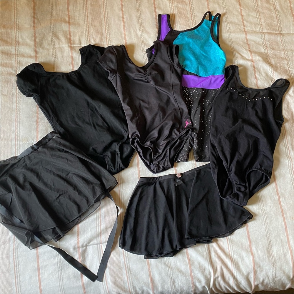 Girls 6/6x Dance Leotard and skirt Bundle